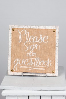 Please Sign Our Guestbook Sign