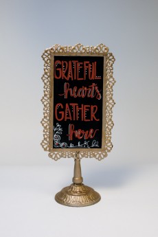 Pewter Chalkboard Frames and Stands