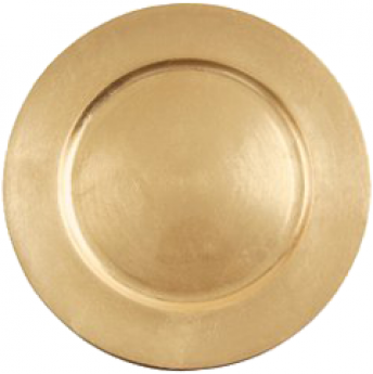 Round Charger – Gold
