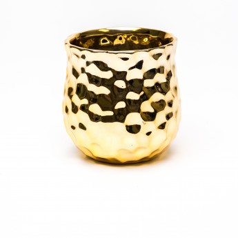 Vase – Small Gold Hammered