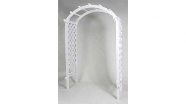 White Wooden Arch