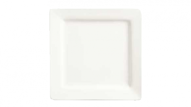 White Square Dinner Plate (Dozen)