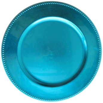 Zz-Round Charger Plate- Blue