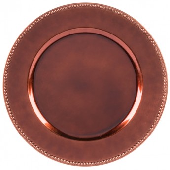 Zz-Round Charger Plate- Copper