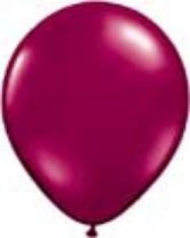 Burgundy balloon