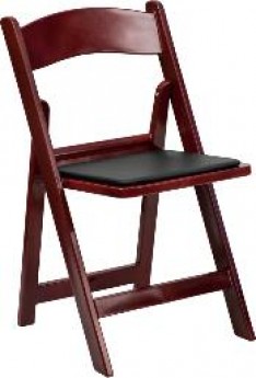 Mahogany Resin Padded Chair