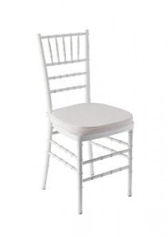 White Chiavari Chair W/Cushion