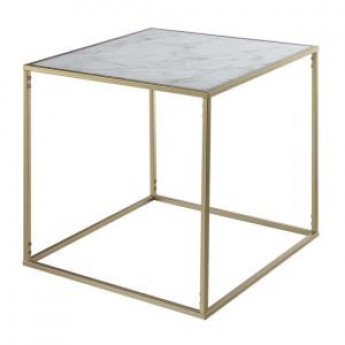 Gold Marble End Table