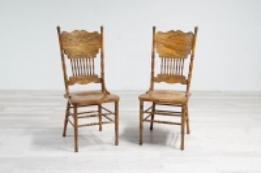 Hand Carved Wooden Chairs