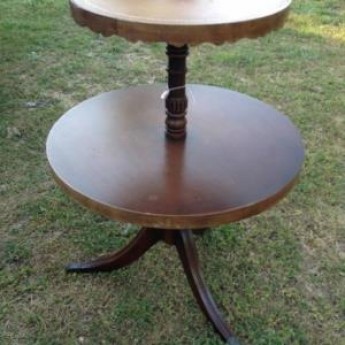Two-Tiered Round Table