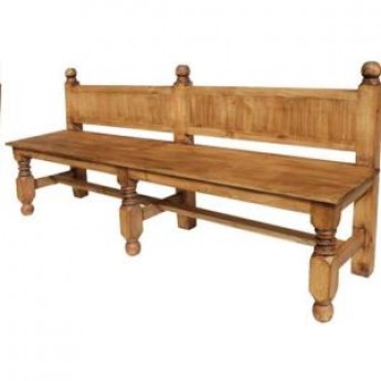 RUSTIC PINE DOUBLE BENCH