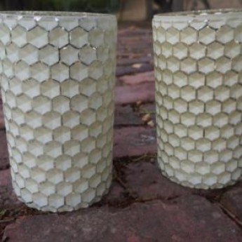 Honeycomb Pillar Candle Holder