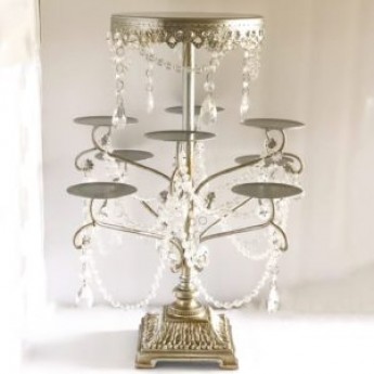 Chandelier Silver Cupcake Stand