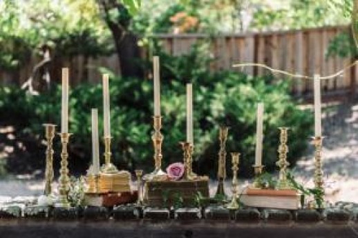 VINTAGE BRASS TAPER CANDLE HOLDERS