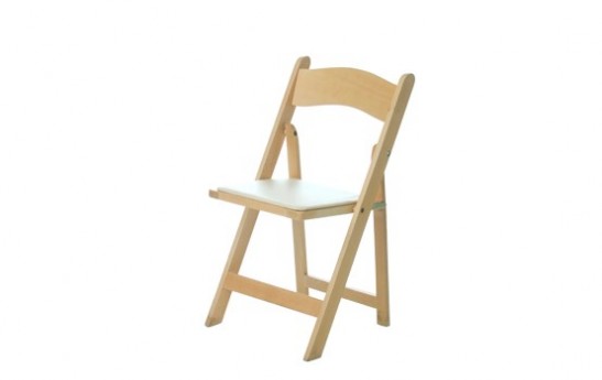Wood Style Padded Chair