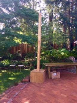 12' H RUSTIC COVER FOR LIGHT POLE & BASE