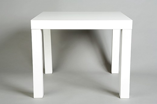 Side Table, Square, White