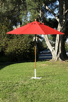 Umbrella, 9' Dia. Market (Red)