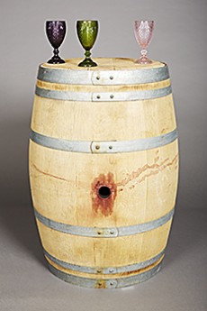 Cocktail Table: Wine Barrel with Top