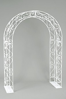Arch - White Wrought Iron	