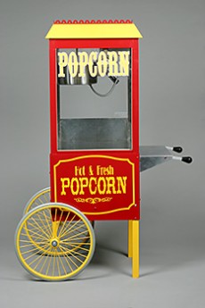 Popcorn Machine, 6 oz Antique Style with Cart
