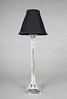 Table Top Lamp Shape, Black Fabric	