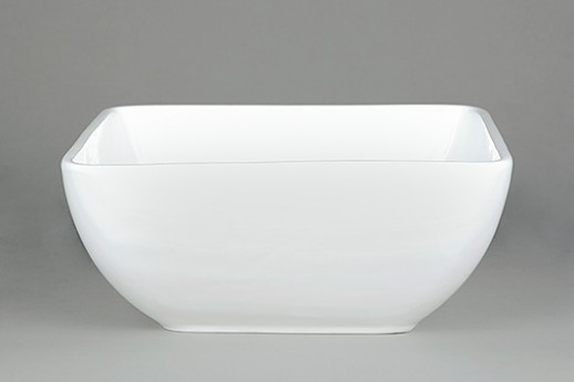 Bowl, White Ceramic, 10