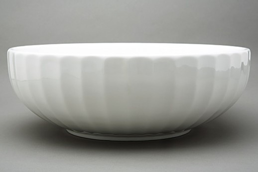 Bowl, White Ceramic, 14