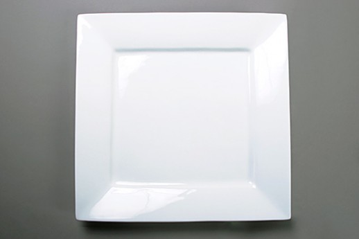 Platter, White Ceramic, 16