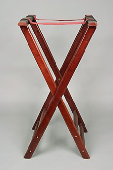 Tray Jack Stand, Dark Wood (For Bussing Tray)	