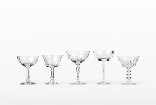 Crystal Cut Coupes, Assorted Patterns