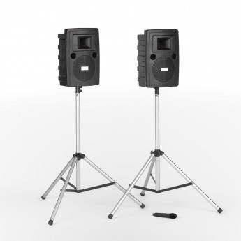 2-Speaker Sound System W/ Cordless Microphone