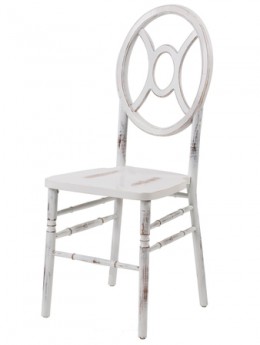 Mimi Chair, White Distressed