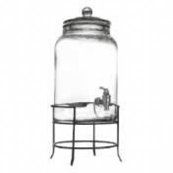 Glass Beverage Jar w/spigot