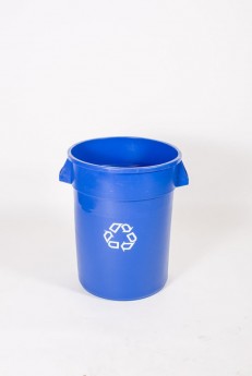 Recycle Container, Blue, 32 Gallon