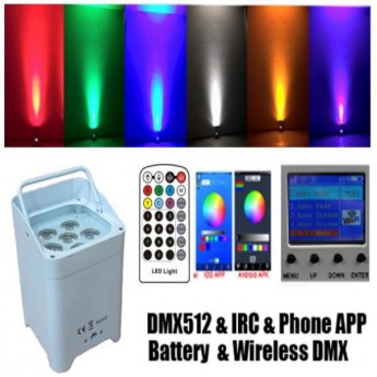 TRI LED Wash Light Wireless Battery operated RGBAW UV