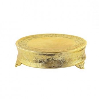 Cake Stand Gold 18in Round