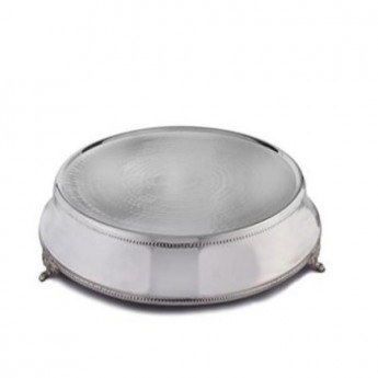 Cake Stand Silver 18in Round Elegant