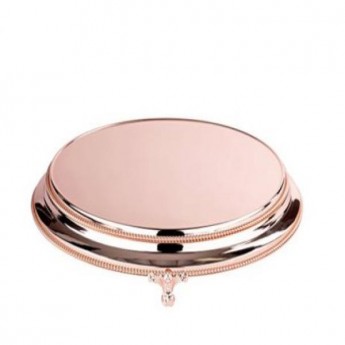 Cake Stand Rose Gold 22in Round Chic