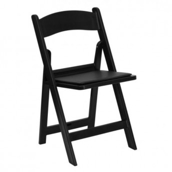 Resin Black Folding Chair