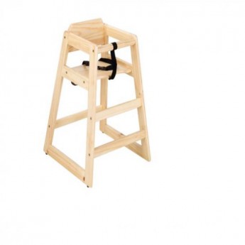 Baby Highchair Natural Wood