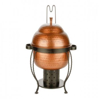 6 Qt. Deluxe Copper Hammered Chafer Dish