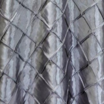Silver Grey Charcoal Specialty Linen 2 in Pintuck Taffeta Round Rectangular Banquet Runner