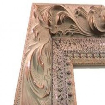 Baroque Gold Mirror 40in wide x 48in tall Escort decor Picture Frame Rose White