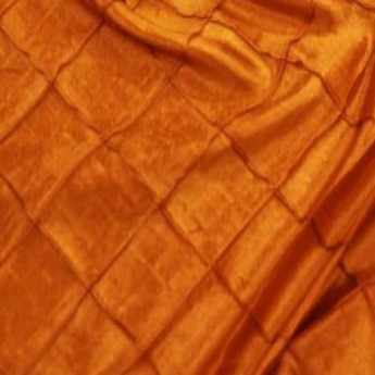 Orange Specialty Linen 2 in Pintuck Taffeta Round Rectangular Banquet Runner