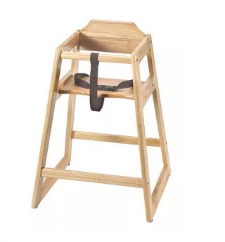 Natural Stackable High Chair