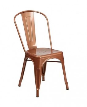 Copper Metal Cafe Chair