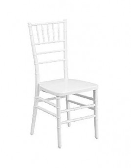 White Stackable Wood Chiavari Chair