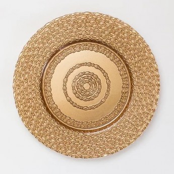 CATENA BRONZE GLASS CHARGER
