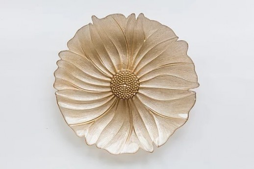 FIORI GOLD GLASS CHARGER